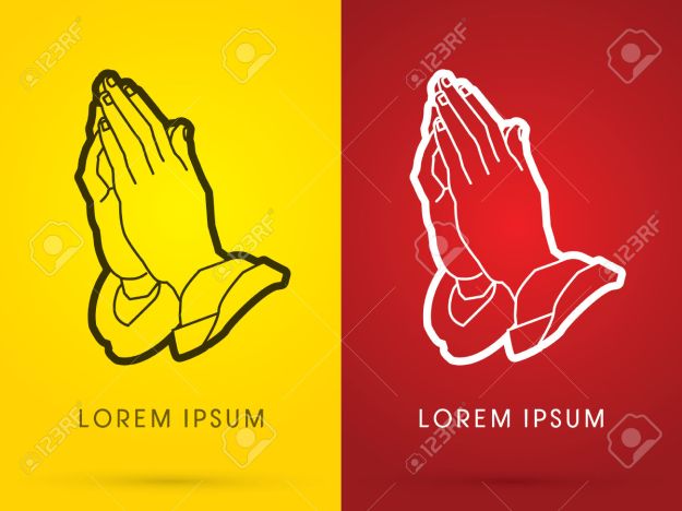 42202497-inhabituelle-contour-blanc-isol-entreprise-prier-christian-ligne-de-signe-de-paix-symbole-vecteur-do-Banque-d'images